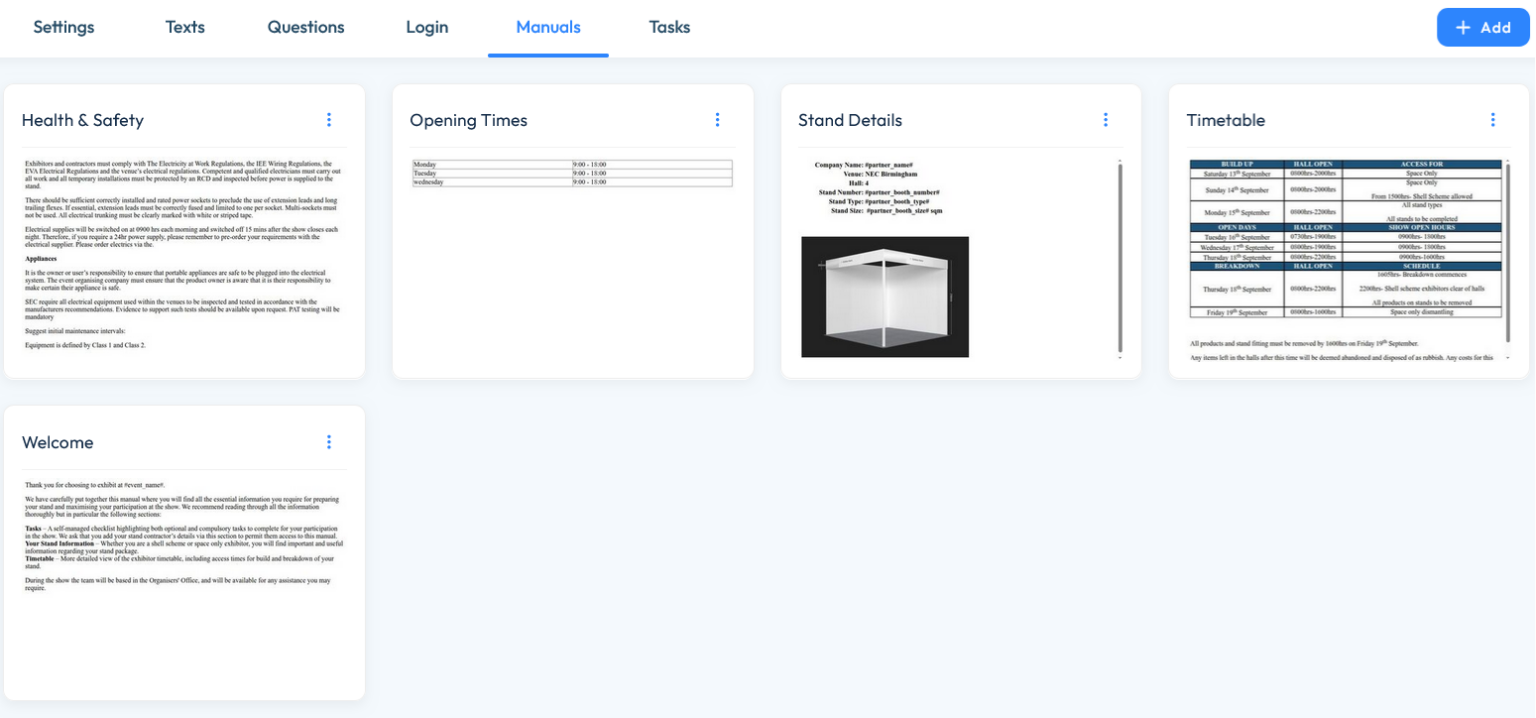 Exhibitor Manual – Visit Create Knowledgebase