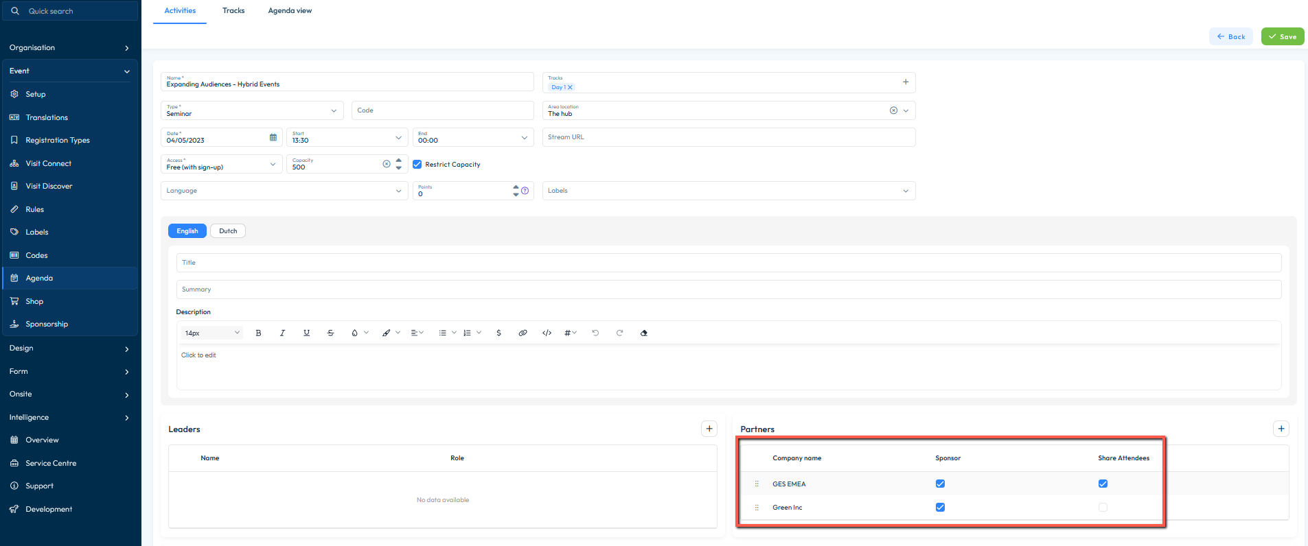 Agenda – Visit Create Knowledgebase